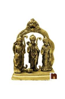 Shri Ram Darbar Idol In Brass (17 Cms) (1 Pc)