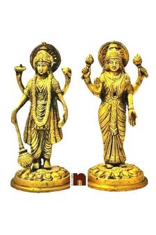  Shri Laxmi Ji Idol In Brass (18 Cms) (1 Pair)