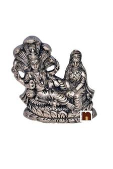  Shri Laxmi Ji Idol On Sheshnaag In Panchdhatu (16 Cms) (1 Pc)