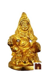 Lord Kuber Idol in Brass - (7 cms) (1 Pc)