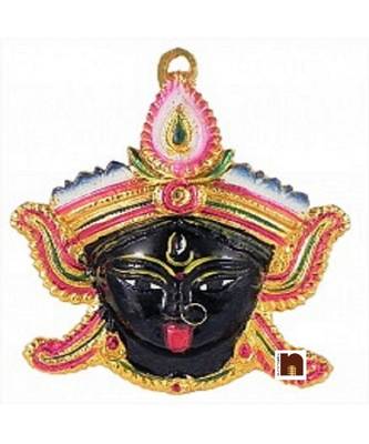 Maa Kali Face Wall Hanging (Big)(19 Cms) (1 Pc) 1