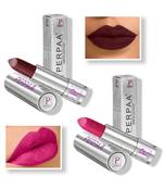 Lipstick  Long Enrich with Vitamin E   Non Drying  Creamy Matte Bullet Lipstick (Pack of 2  Maroon  Pink)