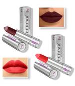 Lipstick  Long Enrich with Vitamin E   Non Drying  Creamy Matte Bullet Lipstick (Pack of 2  Maroon  Orange)