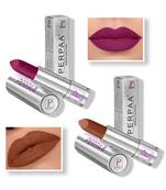 Lipstick  Long Enrich with Vitamin E   Non Drying  Creamy Matte Bullet Lipstick (Pack of 2  Magenta  Brown)