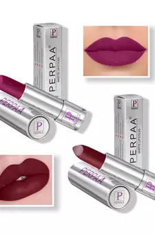 Lipstick  Long Enrich with Vitamin E   Non Drying  Creamy Matte Bullet Lipstick (Pack of 2  Magenta  Bridal Maroon)