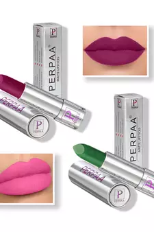 Lipstick  Long Enrich with Vitamin E   Non Drying  Creamy Matte Bullet Lipstick (Pack of 2  Magenta  Natural Pink)