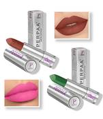 Lipstick  Long Enrich with Vitamin E   Non Drying  Creamy Matte Bullet Lipstick (Pack of 2  Peach Nude  Natural Pink)