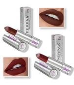 Lipstick  Long Enrich with Vitamin E   Non Drying  Creamy Matte Bullet Lipstick (Pack of 2  Brown  Red)