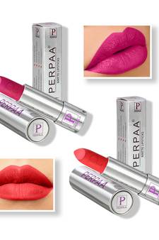 Lipstick  Long Enrich with Vitamin E   Non Drying  Creamy Matte Bullet Lipstick (Pack of 2  Pink  Orange)