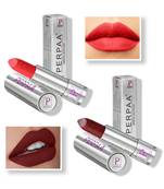 Lipstick  Long Enrich with Vitamin E   Non Drying  Creamy Matte Bullet Lipstick (Pack of 2  Orange  Red)