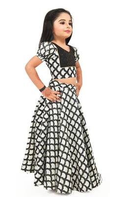 EVERWILLOW  Party Wear Blue Lehenga choli for girls dress 2