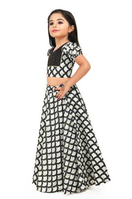 EVERWILLOW  Party Wear Blue Lehenga choli for girls dress 3