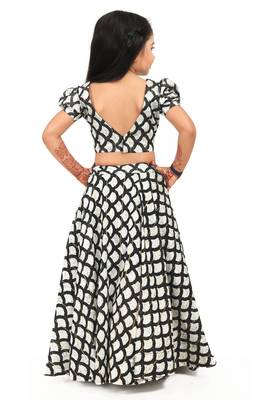 EVERWILLOW  Party Wear Blue Lehenga choli for girls dress 4