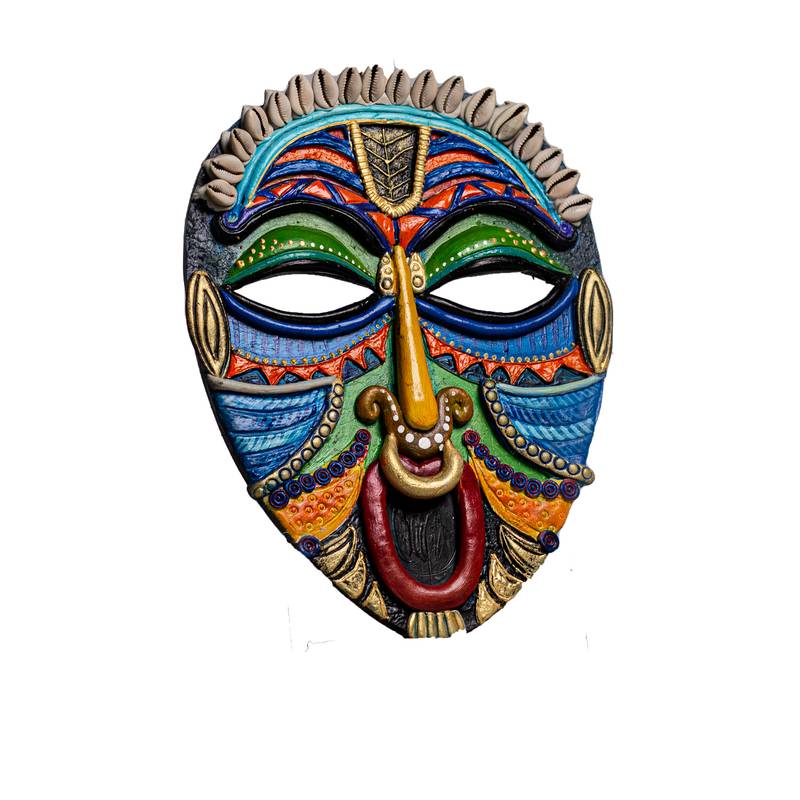 Handmade Traditional handmade painting African Face Mask Painting | 3D Texture Painting |  Painting