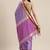 Lavender woven cotton silk saree with blouse