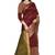 Maroon plain cotton silk saree with blouse