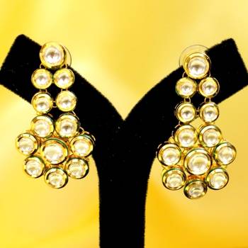 Kundan Meenakari Double Line Necklace Set 3