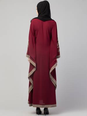 MRC Women latest design Embroidered abaya kaftan 2