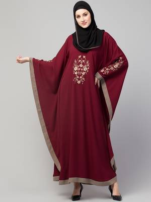 MRC Women latest design Embroidered abaya kaftan 3