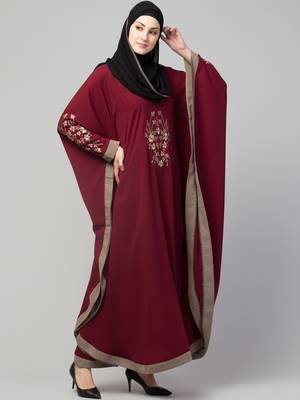 MRC Women latest design Embroidered abaya kaftan 4