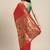 Red woven banarasi silk saree with blouse