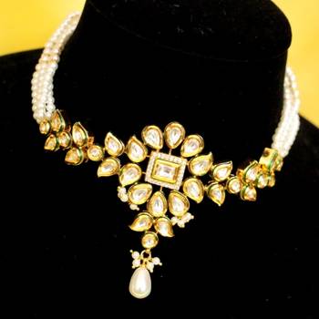 Royal Kundan Meenakari Uncut Necklace 2