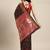 Black woven banarasi silk saree with blouse