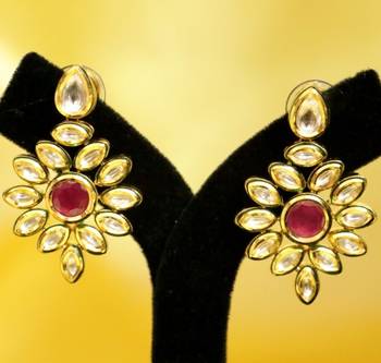 Elegant Kundan Ruby Choker Necklace Set 3