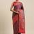 Brown woven cotton silk saree with blouse