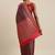 Brown woven cotton silk saree with blouse