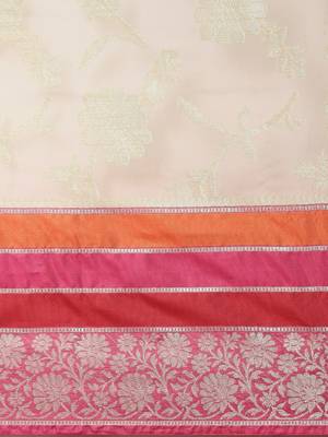 Grey woven cotton silk saree with blouse 4