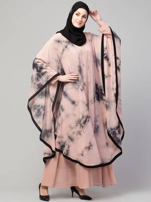MRC stylish women girl style wear printed layered abaya kaftan  2