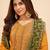 Mustard embroidered georgette salwar