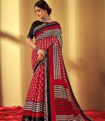 Looking Cotton Saree With Lace border