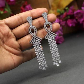 Silver danglers-drops 1
