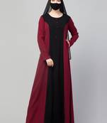 Elegant Designer Abaya In Dual Color.