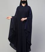 Plain Color Irani Kaftan With Ruffles.