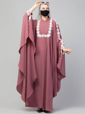 Elegant Irani Kaftan With Beautiful Floral Lacework 2