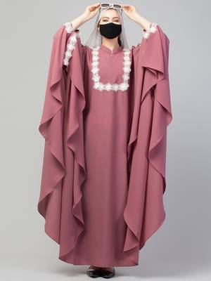 Elegant Irani Kaftan With Beautiful Floral Lacework 3
