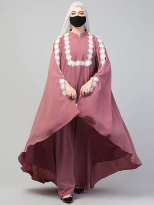 Elegant Irani Kaftan With Beautiful Floral Lacework 4
