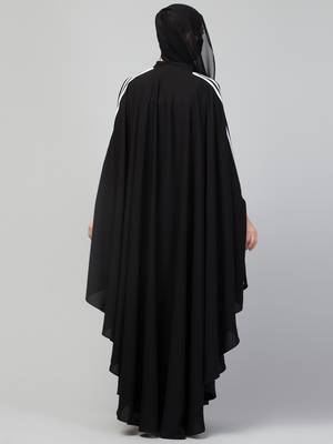 Beautiful Plain Color Irani Kaftan With Double Stripes 5