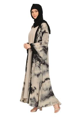 MRC Women's Stylish printed shrug abaya  4