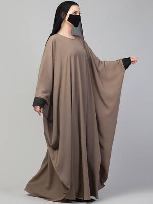 Free Size Kaftan Abaya With Lacework. 4