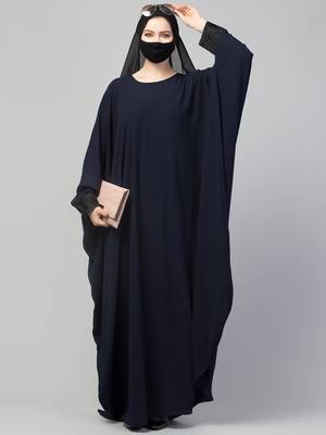 Free Size Kaftan Abaya With Lacework. 3