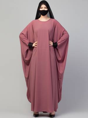 Free Size Kaftan Abaya With Lacework. 1