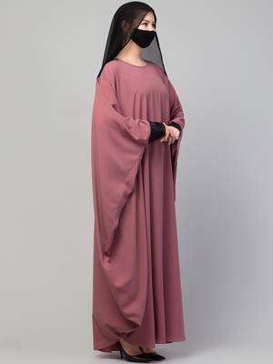 Free Size Kaftan Abaya With Lacework. 4