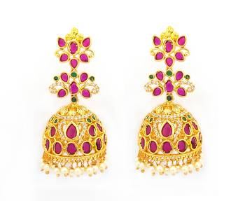 Red ruby   south-indian-jewellery 1