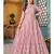Pink Traditional Embroidered Anarkali Pant Suit
