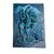 Handmade Traditional Shiv Parvati Mural 3D Canvas Painting  Religious Clay Painting Without Frame Wall (20*16 Inches )