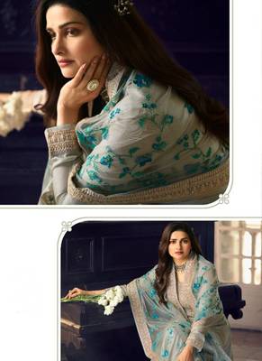 multicolor Silk Blend Anarkali Salwar Kameez 2